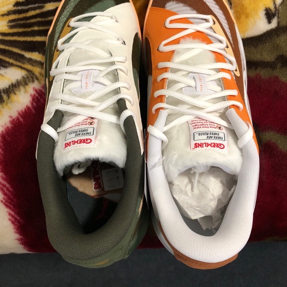 SZ 13 PUMA ALL PRO NITRO “GREMLINS” SHOES, GREMLINS GIZMO AND STRIPE SOCKS - Picture 9 of 14